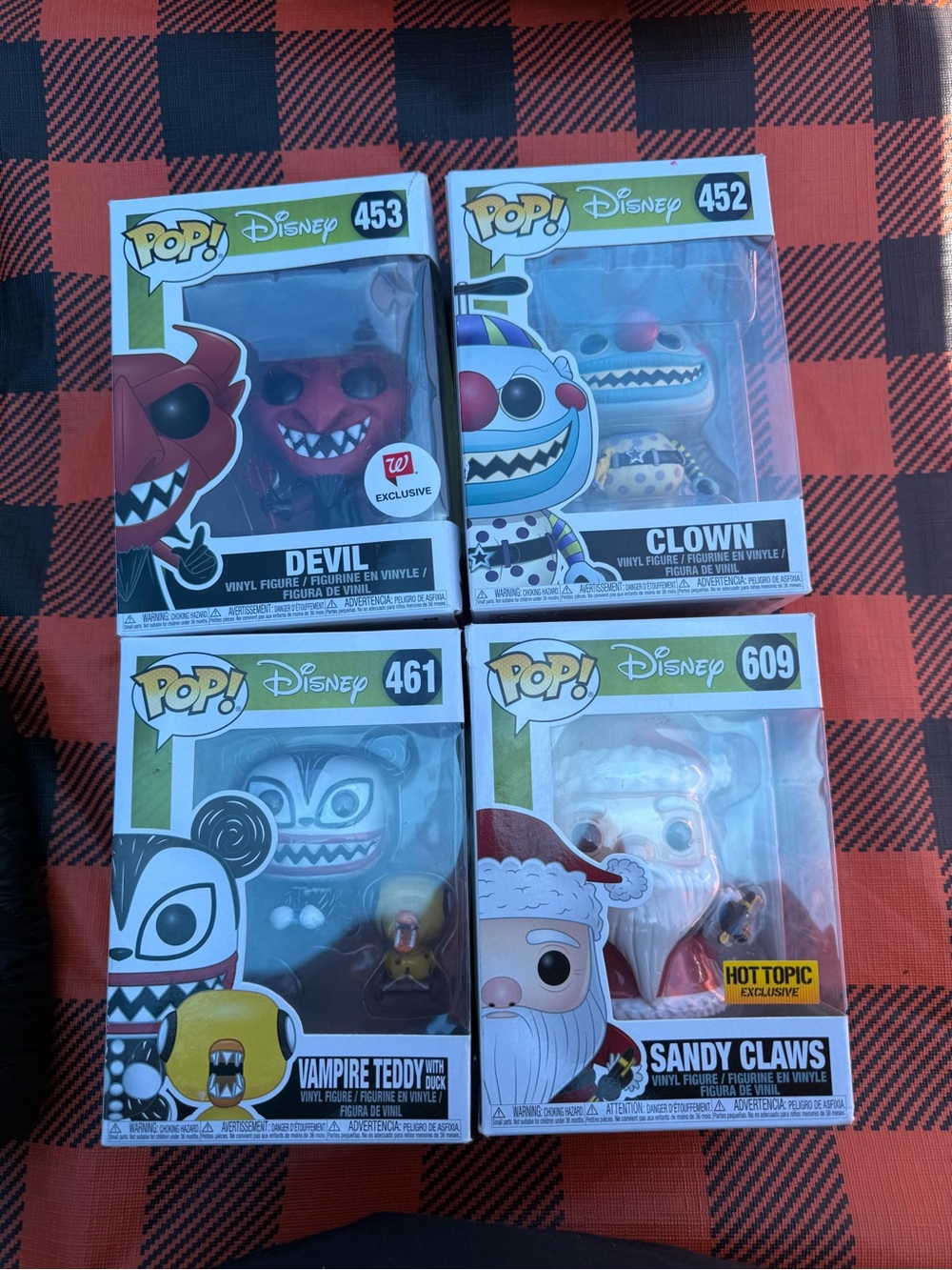 Funko Pop! Disney The Nightmare Before Christmas 4- Piece Lot